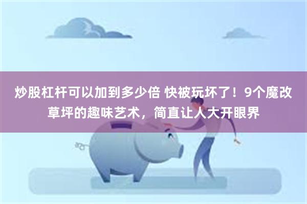 炒股杠杆可以加到多少倍 快被玩坏了！9个魔改草坪的趣味艺术，简直让人大开眼界
