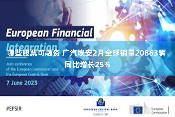哪些股票可融资 广汽埃安2月全球销量20863辆 同比增长25%