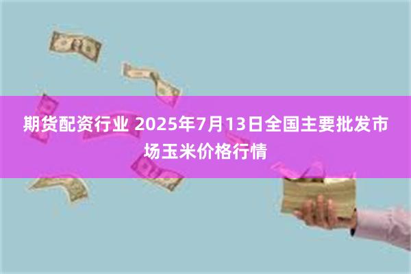 期货配资行业 2025年7月13日全国主要批发市场玉米价格行情