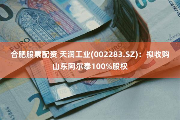合肥股票配资 天润工业(002283.SZ)：拟收购山东阿尔泰100%股权